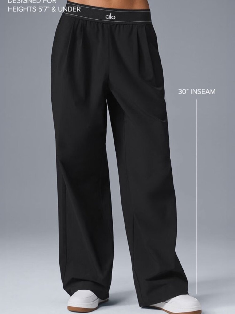 NWT💟ALO Yoga Black Straight Leg Pants,Casual Style Suit Up Trouser (Regular) 👖 - Picture 8 of 9